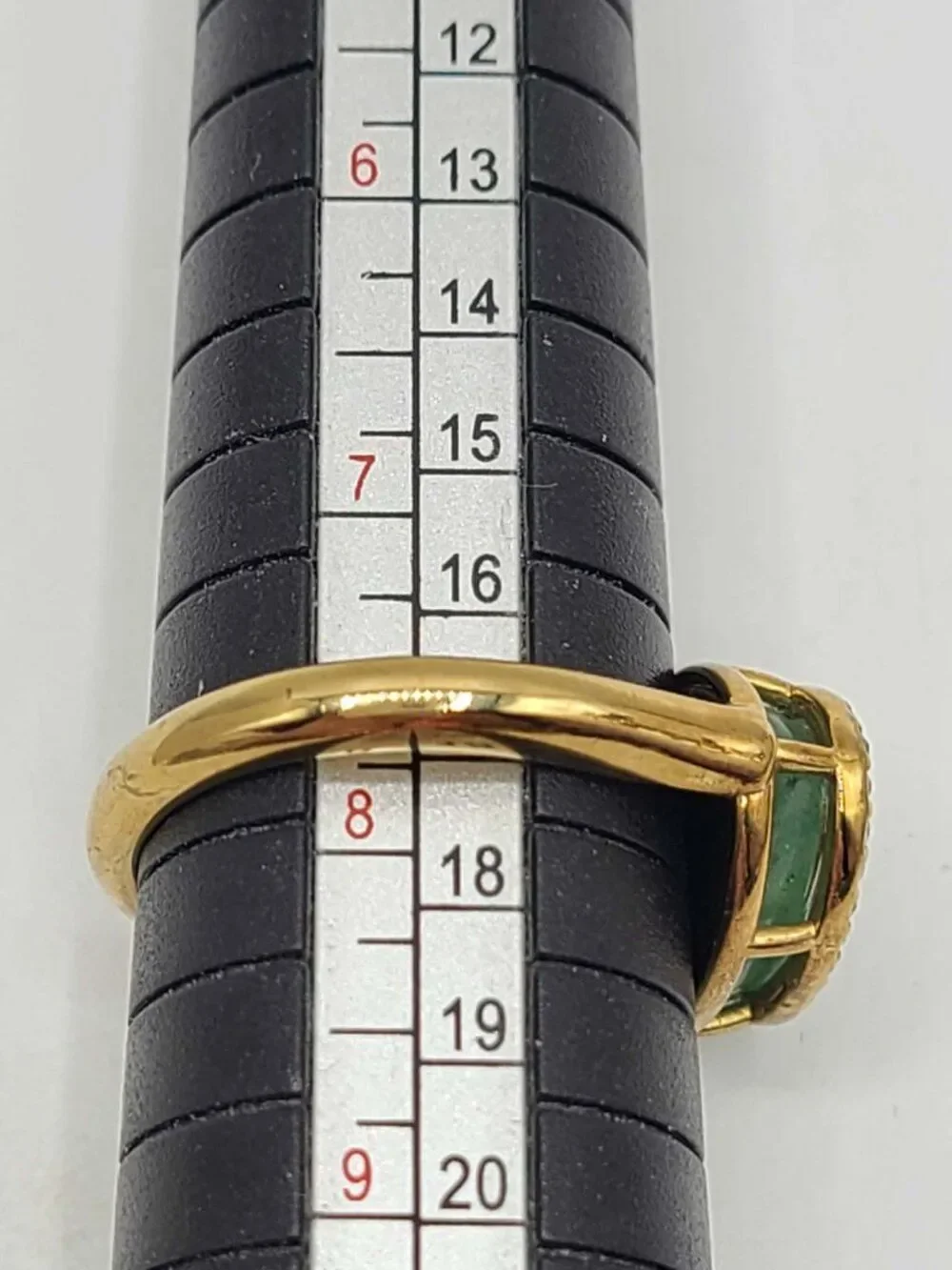J Crew Jade  Color Stone Ring size 8